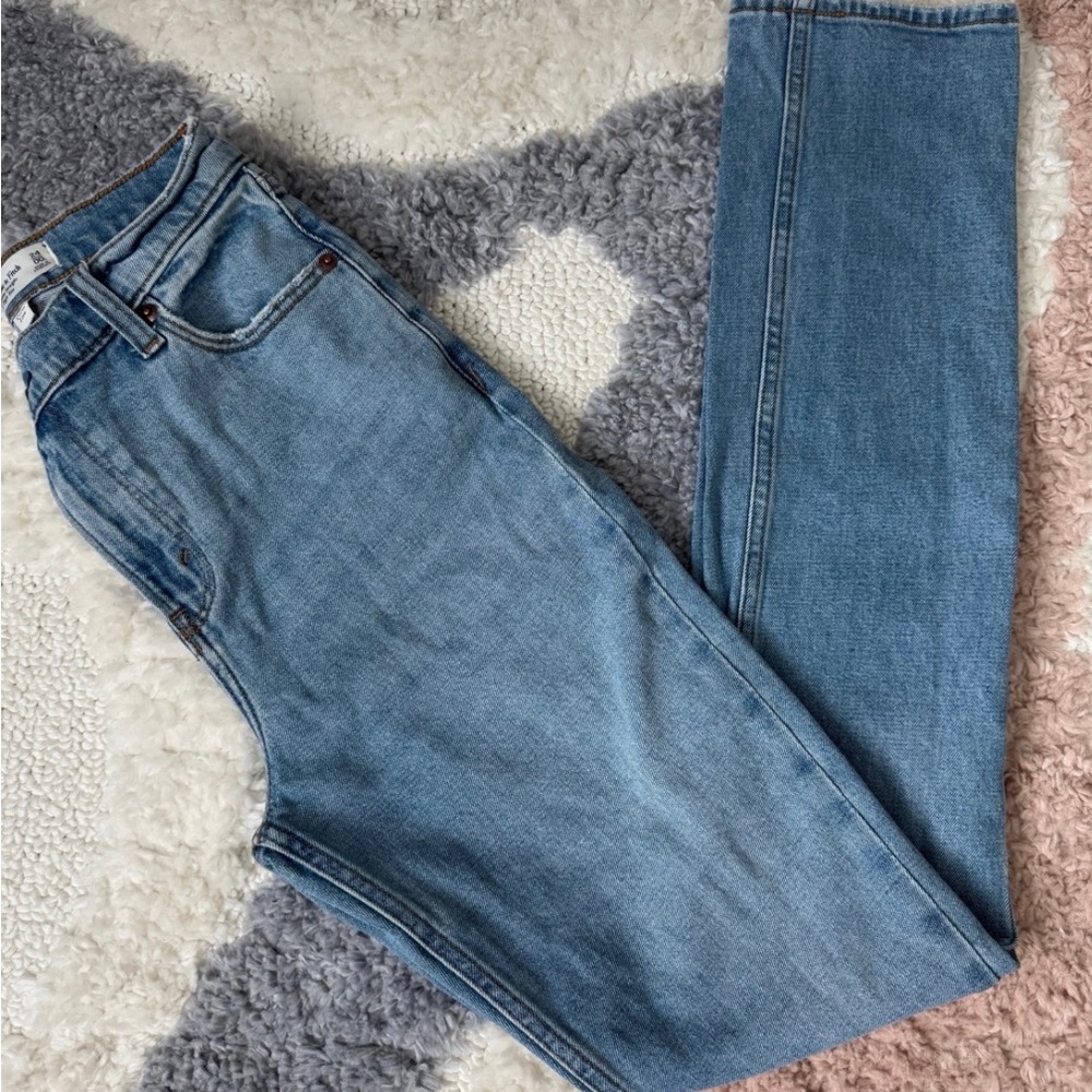 Abercrombie & Fitch the 90s slim straight ultra high rise jeans